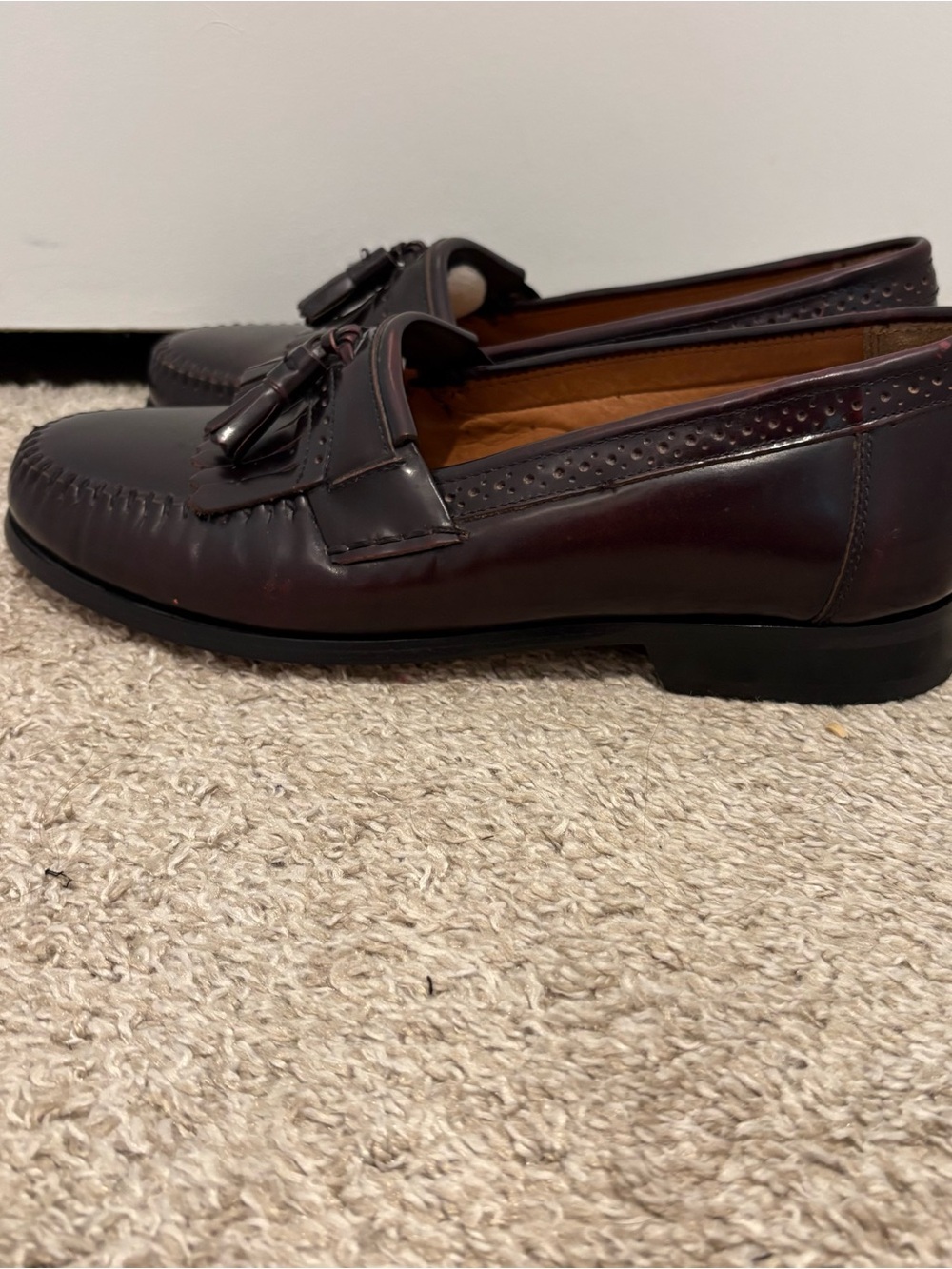 G.H. Bass & Co. Tassel Loafers in Burgundy